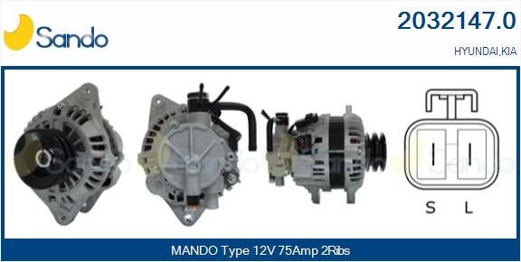Alternatore SANDO 2032147.0