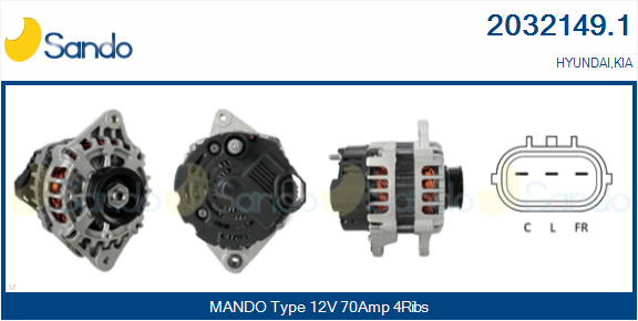  ALTERNATORE (ORIGINALE) KIA PICANTO 1.0 -11