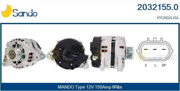 Alternatore SANDO 2032155.0