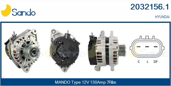Alternatore SANDO 2032156.1