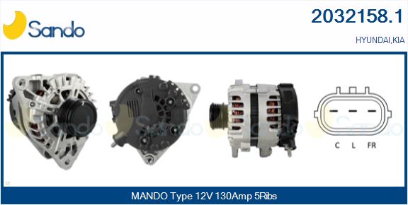 Alternatore SANDO 2032158.1