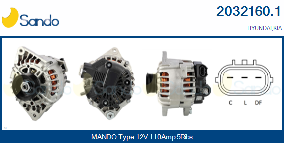 Alternatore SANDO 2032160.1