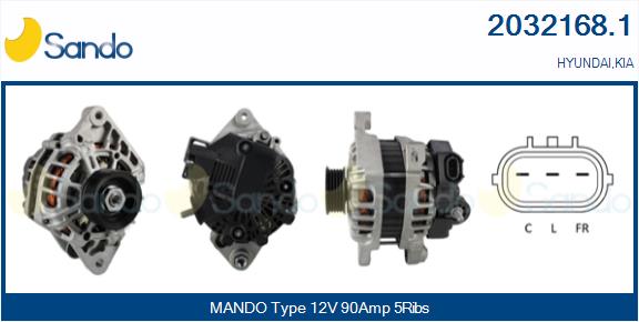 Alternatore SANDO 2032168.1