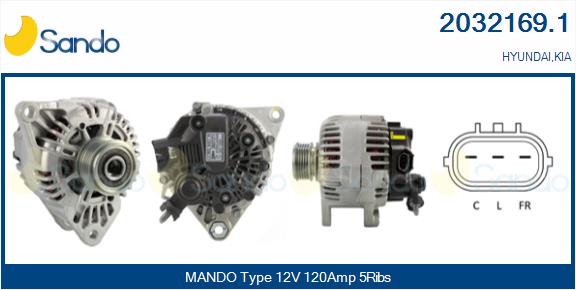 Alternatore SANDO 2032169.1