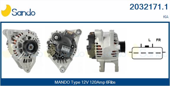Alternatore SANDO 2032171.1