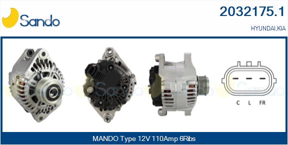 Alternatore SANDO 2032175.1
