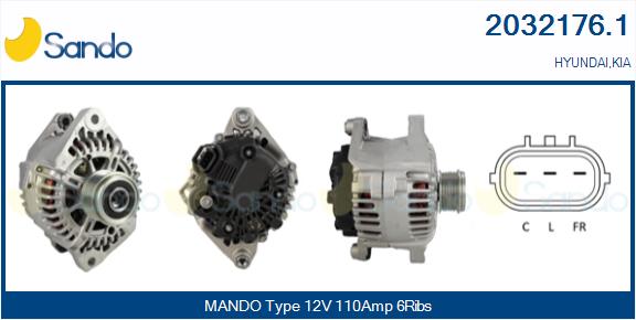 Alternatore SANDO 2032176.1