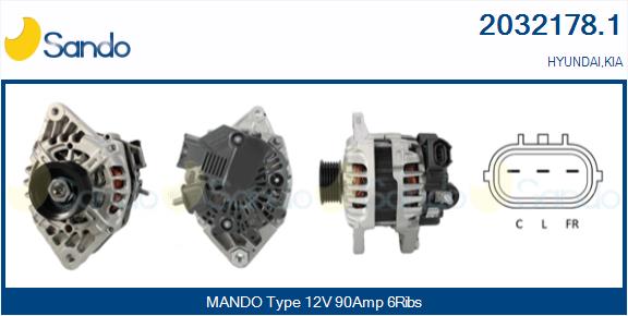 Alternatore SANDO 2032178.1
