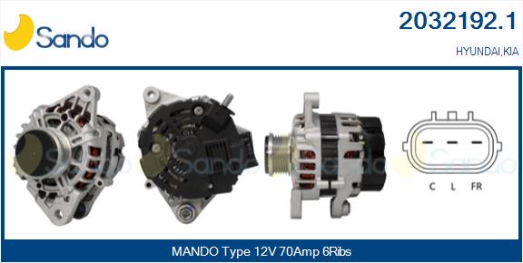 Alternatore SANDO 2032192.1