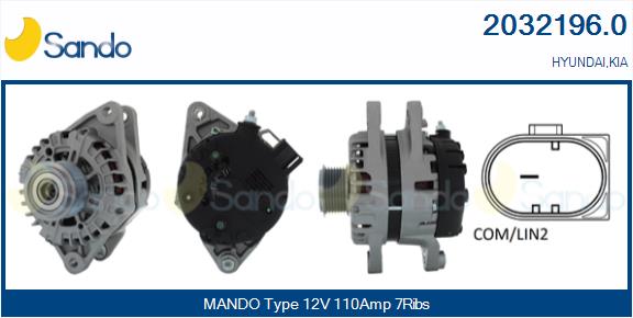 Alternatore SANDO 2032196.0