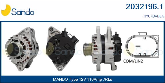 Alternatore SANDO 2032196.1