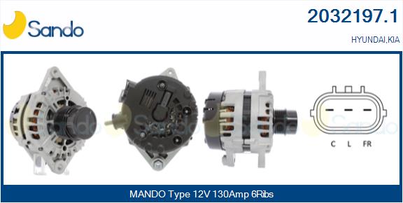 Alternatore SANDO 2032197.1