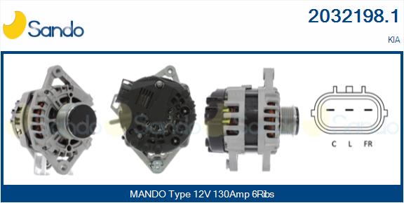 Alternatore SANDO 2032198.1