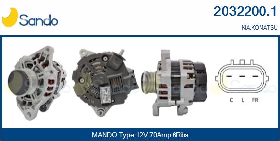 Alternatore SANDO 2032200.1