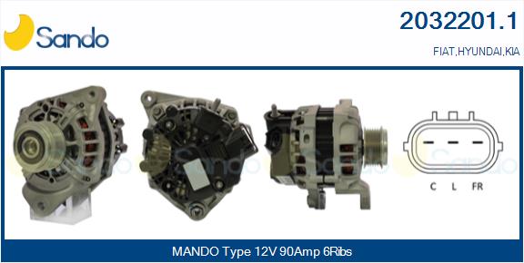Alternatore SANDO 2032201.1
