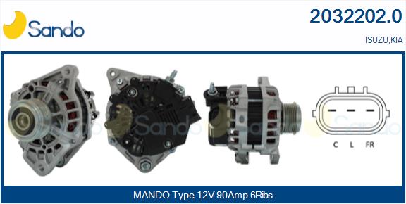 Alternatore SANDO 2032202.0