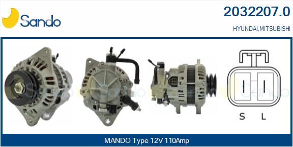 Alternatore SANDO 2032207.0