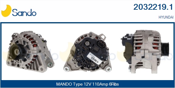 Alternatore SANDO 2032219.1