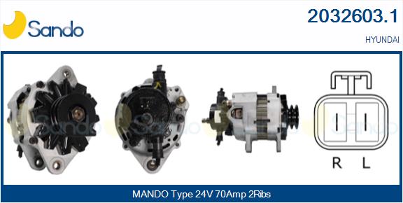 Alternatore SANDO 2032603.1