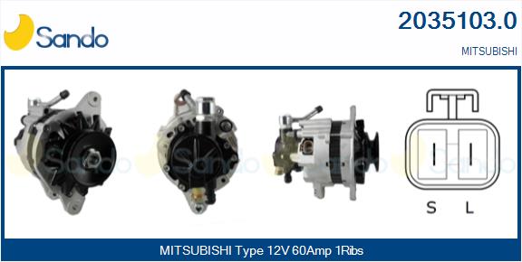 SANDO ALT.RE(ADATTABILE) MITSUB. L300 2.5D -06