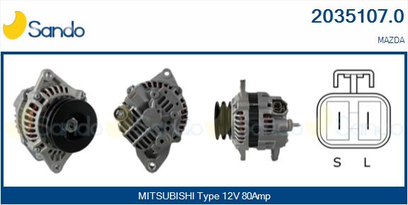 Alternatore SANDO 2035107.0