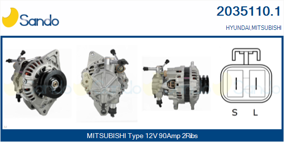  ALTERNATORE (ORIGINALE ) MITSUB. L200 2.5TD 03-