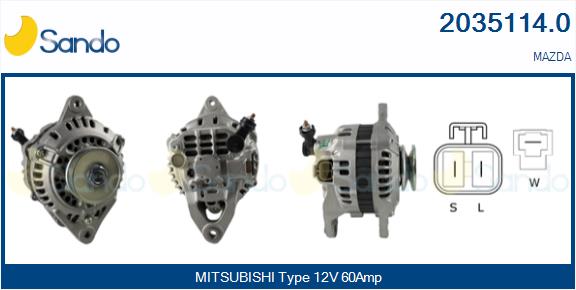 Alternatore SANDO 2035114.0