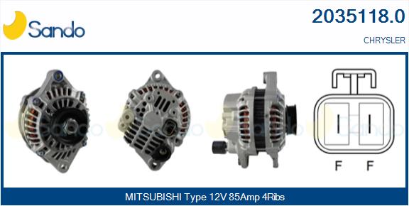 Alternatore SANDO 2035118.0