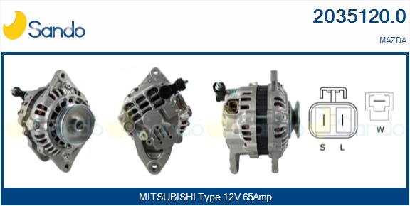 Alternatore SANDO 2035120.0