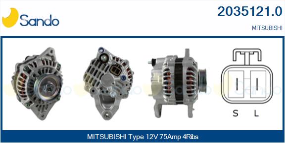 Alternatore SANDO 2035121.0