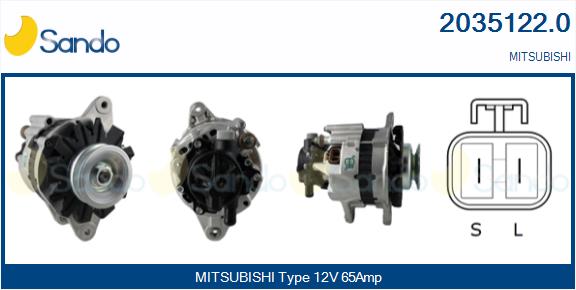 Alternatore SANDO 2035122.0