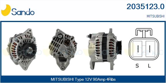 Alternatore SANDO 2035123.0