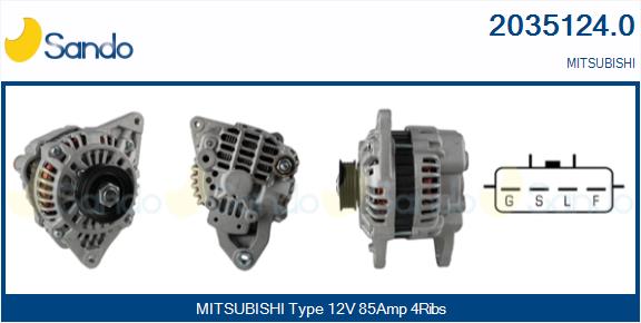 Alternatore SANDO 2035124.0