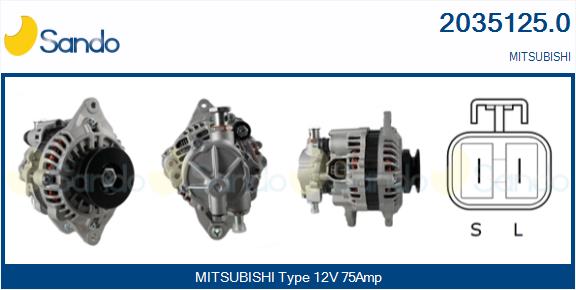 Alternatore SANDO 2035125.0