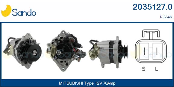 Alternatore SANDO 2035127.0