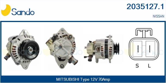 Alternatore SANDO 2035127.1