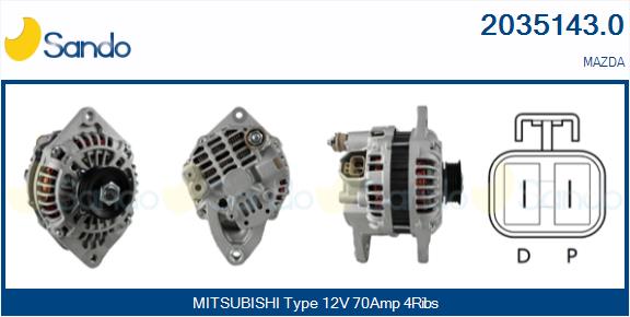 Alternatore SANDO 2035143.0
