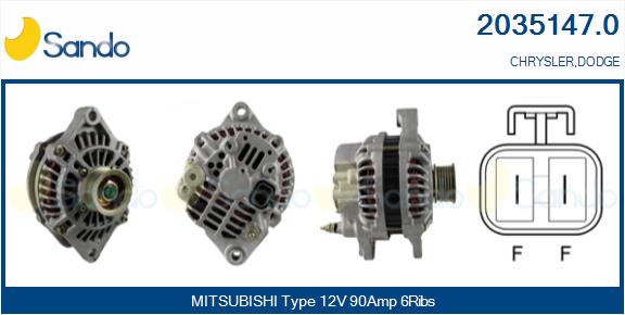 Alternatore SANDO 2035147.0