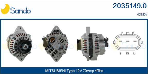 Alternatore SANDO 2035149.0