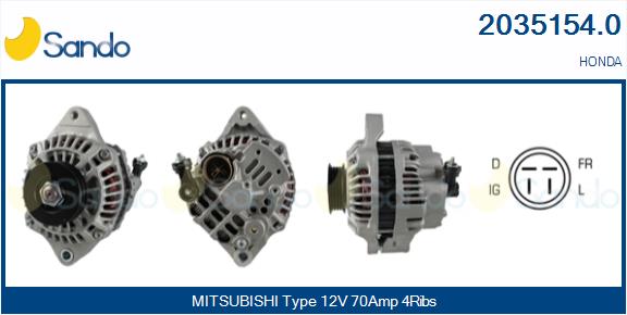 Alternatore SANDO 2035154.0