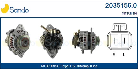 Alternatore SANDO 2035156.0