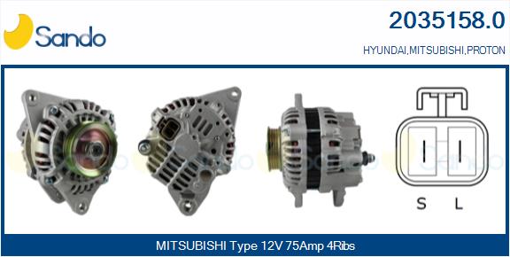 Alternatore SANDO 2035158.0