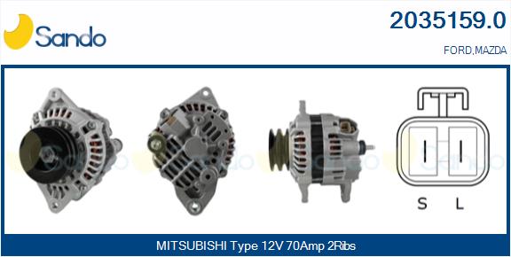 Alternatore SANDO 2035159.0