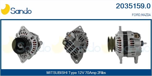  ALTERNATORE (ADATTABILE) FORD RANGER 2.5TDI -12
