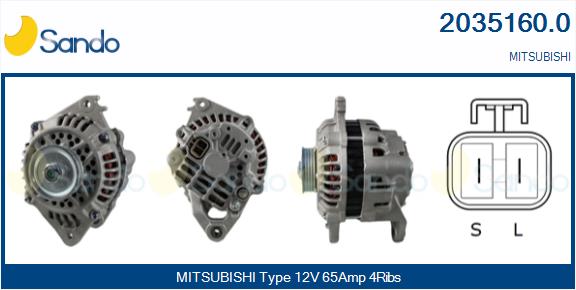 Alternatore SANDO 2035160.0