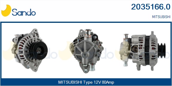  ALTERNATORE (ADATTABILE) MITSUB. PAJERO 2.5TDI 2.5TD 02-