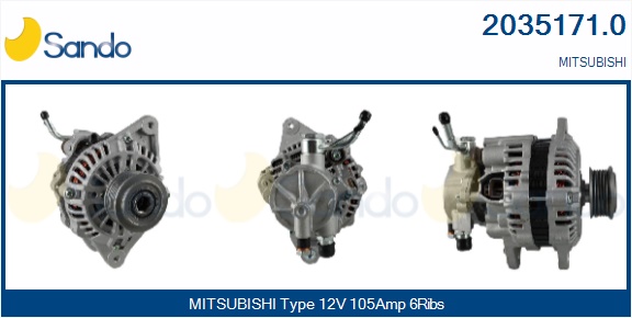  ALTERNATORE (ADATTABILE)MITSUBISHI PAJERO 2.5TD 01-