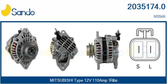 Alternatore SANDO 2035174.0