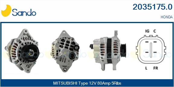  ALTERNATORE (ADATTABILE) HONDA JAZZ 1.2 DSI -08