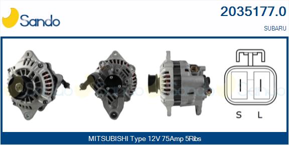 Alternatore SANDO 2035177.0